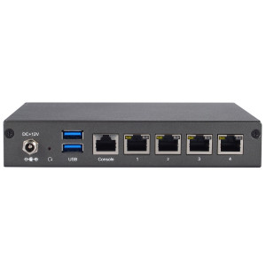 AxiomTek NA346B Network Appliance with Intel Celeron N3350 Processor, 4 LAN, VPN